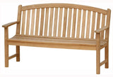 BOW BACK BENCH 60" benches iSEKKO OUTDOOR FURNITURE