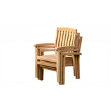 MARLEY STACKING ARM CHAIR chairs iSEKKO OUTDOOR FURNITURE 